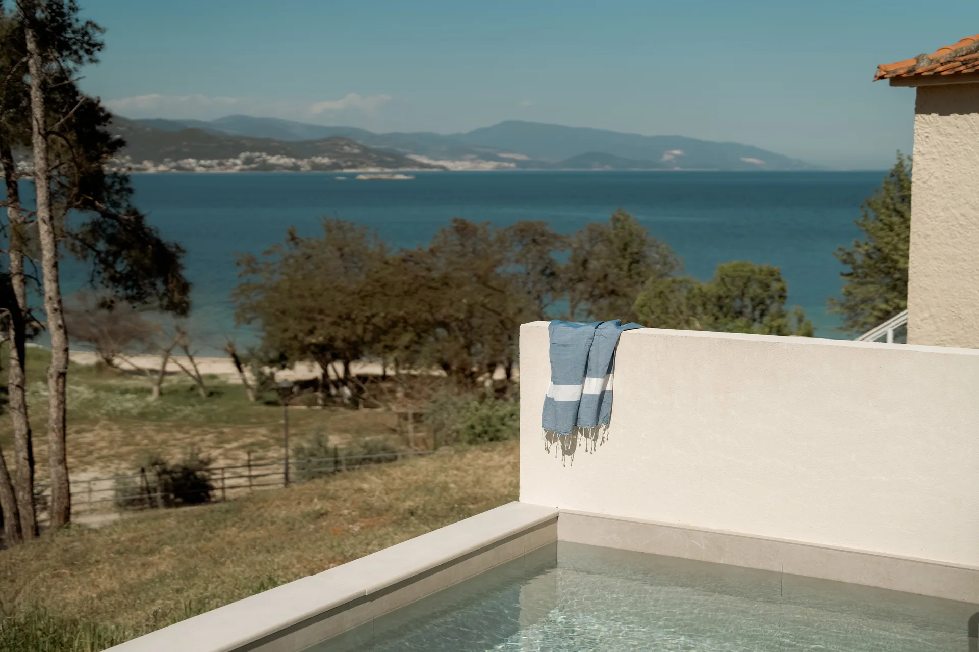 Balcony sea view at AKTIS